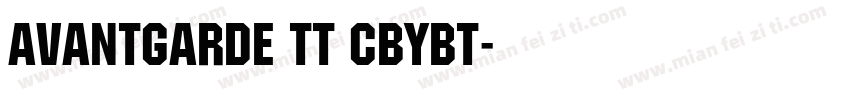 avantgarde TT CbyBT字体转换